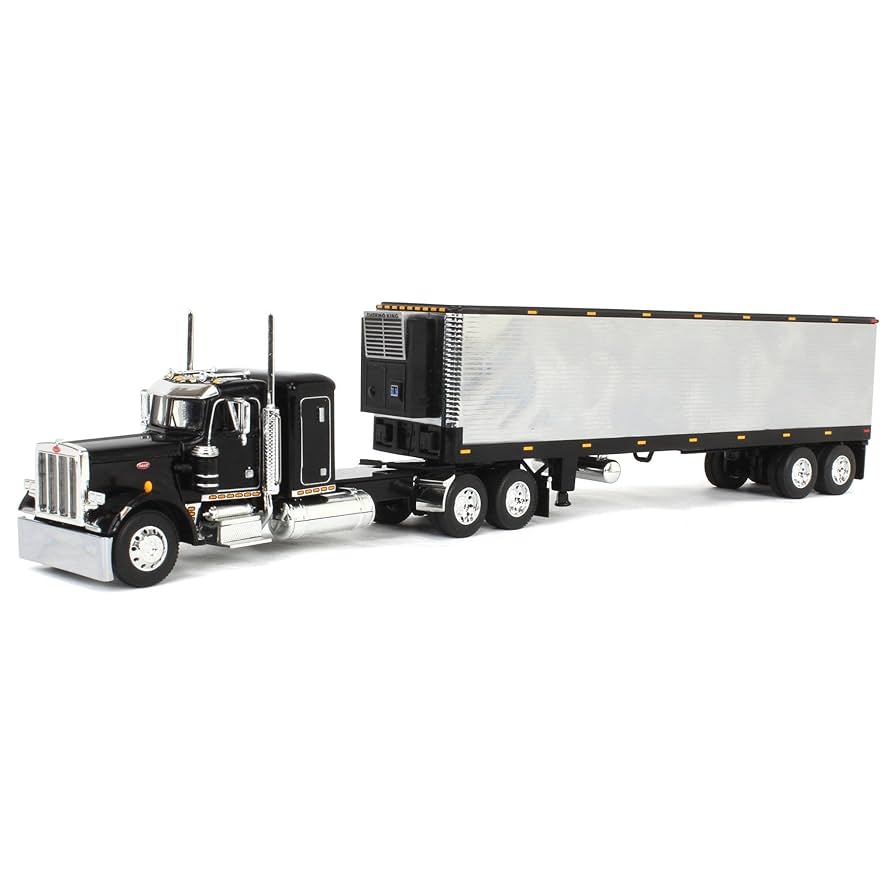 Amazon.com: First Gear 1/64 Black & Chrome Peterbilt 359